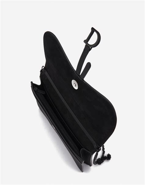 dior saddle calfskin clutch